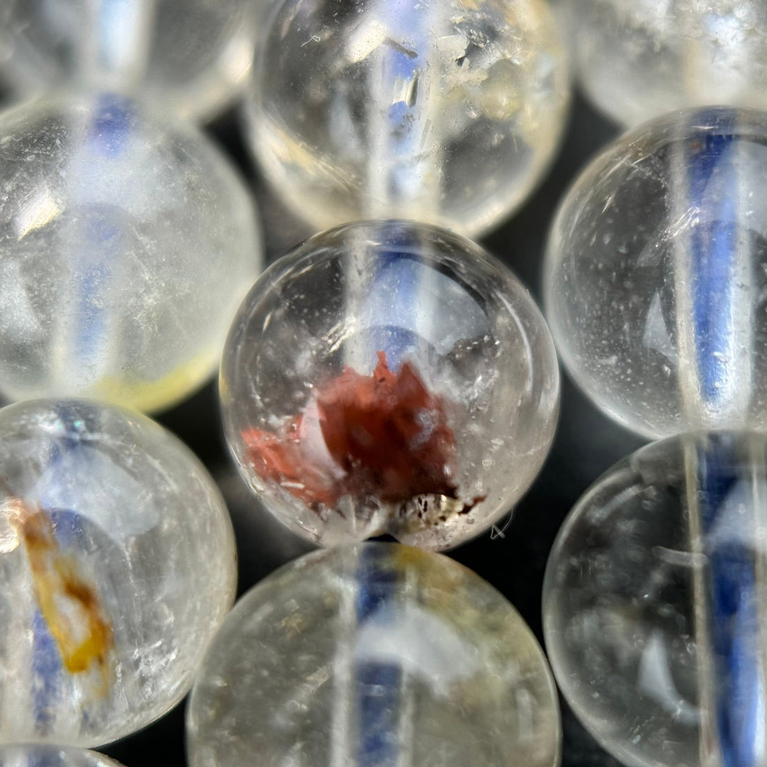 Topaz Gemstone - beaded - Round shape - Polished Finish
