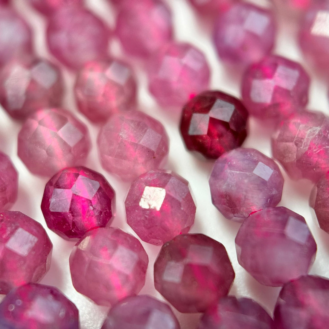 Pink Tourmaline in Faceted Finish and Round Shape