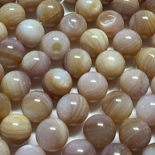 Shell Mother of Pearls in Round Shape and Polishe Finish - Handpicked by gemologist Reza Piroznia