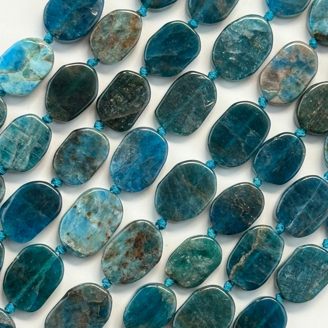 Apatite - Rectangular Faceted Cushion Cut in Beads Strand