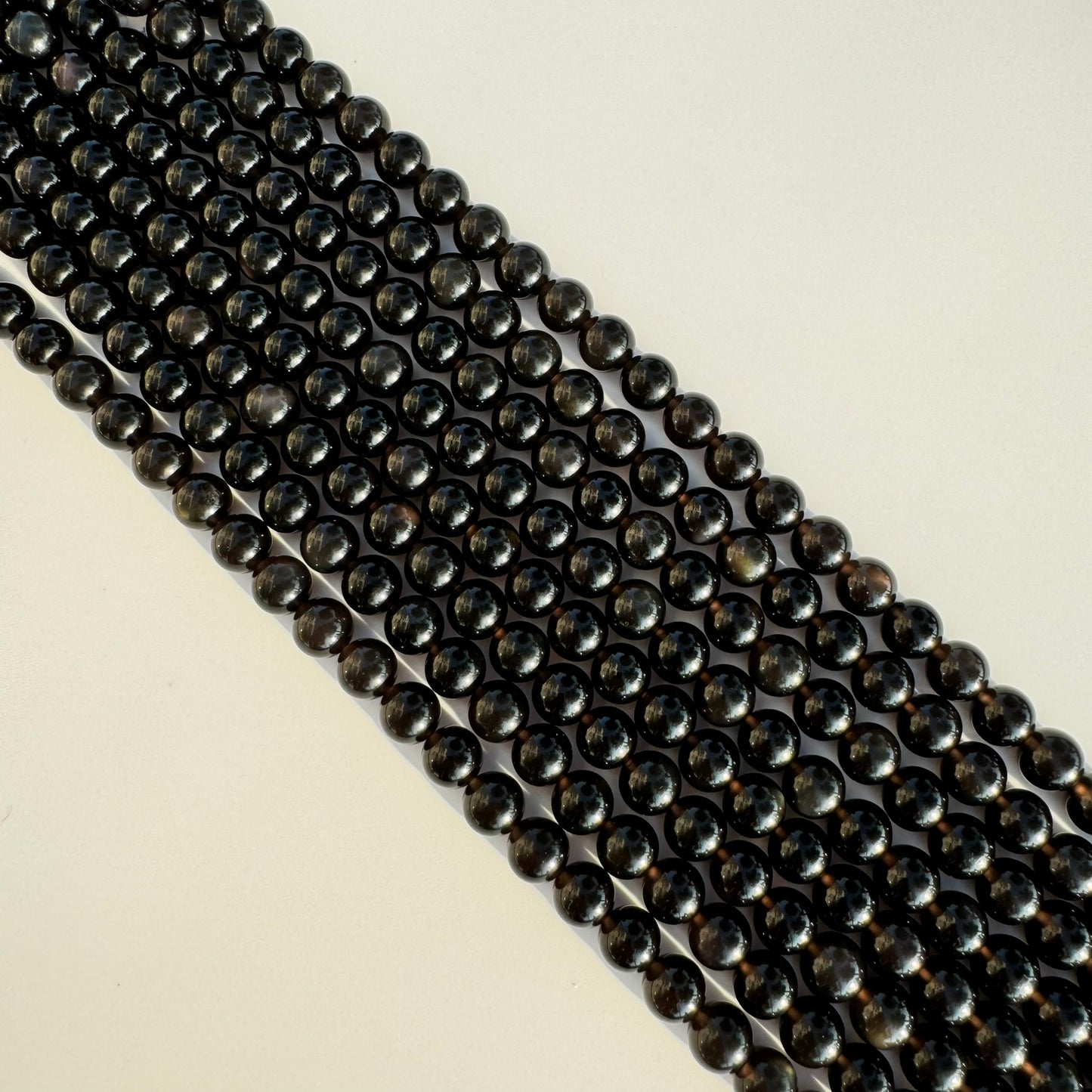 Ice Rainbow Obsidian Polished Round Beads image 4