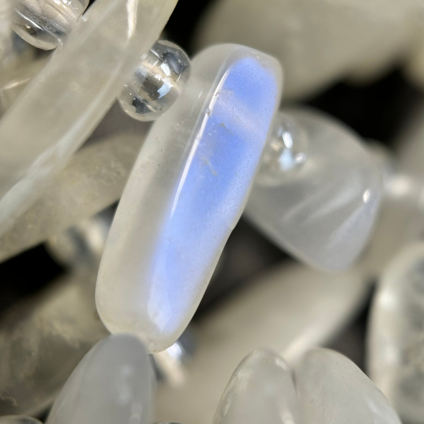 Rainbow Moonstone Polished Blade Beads image 4