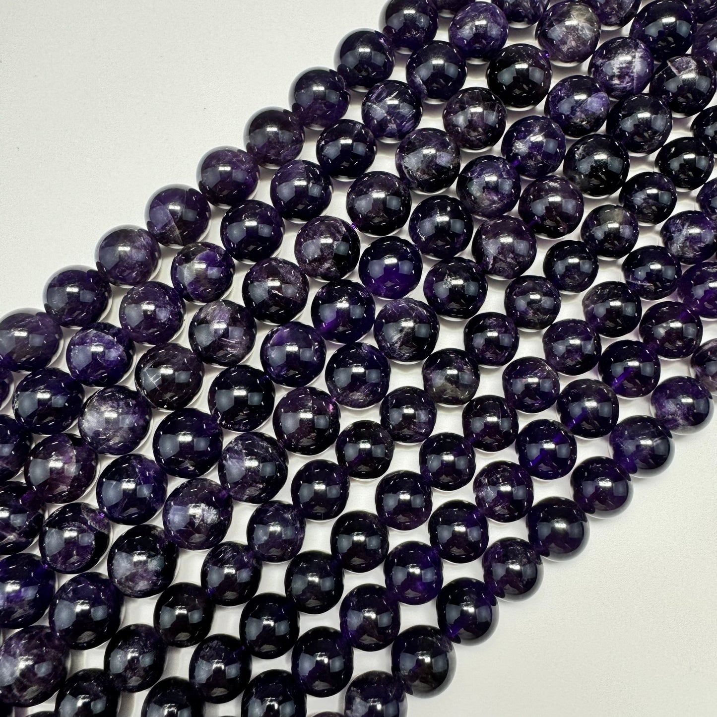 Natural African Amethyst Polished Round Beads image 9