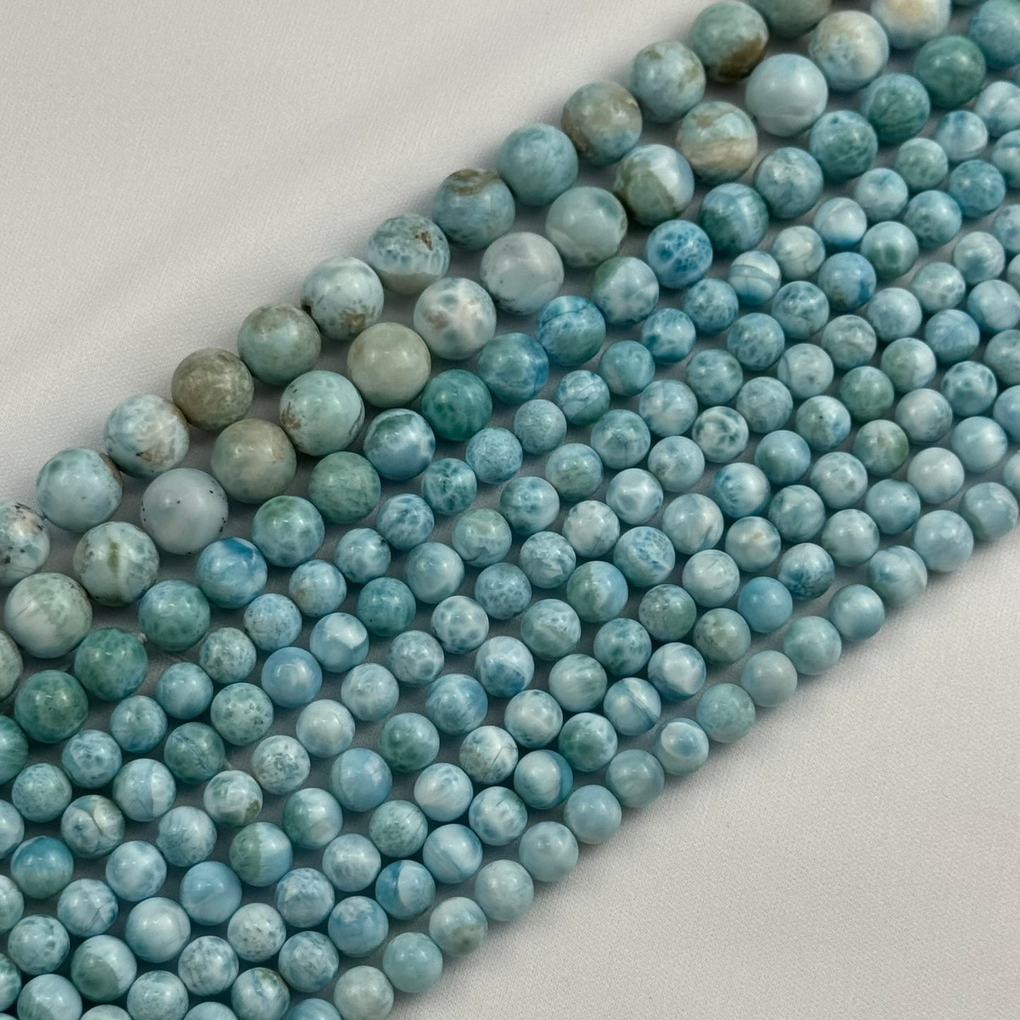 Larimar AAA Polished Round Beads image 7