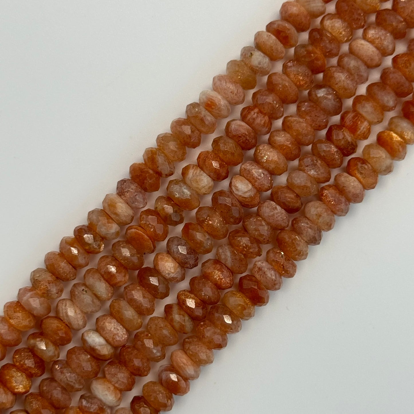 Sunstone Faceted Rondelle Beads (AA Quality) image 11