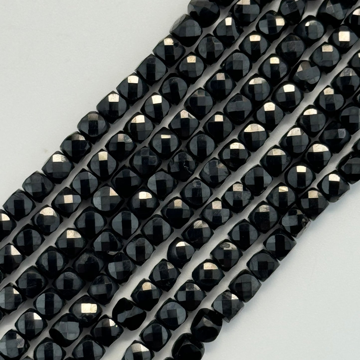 Black Spinel Square Beads image 0