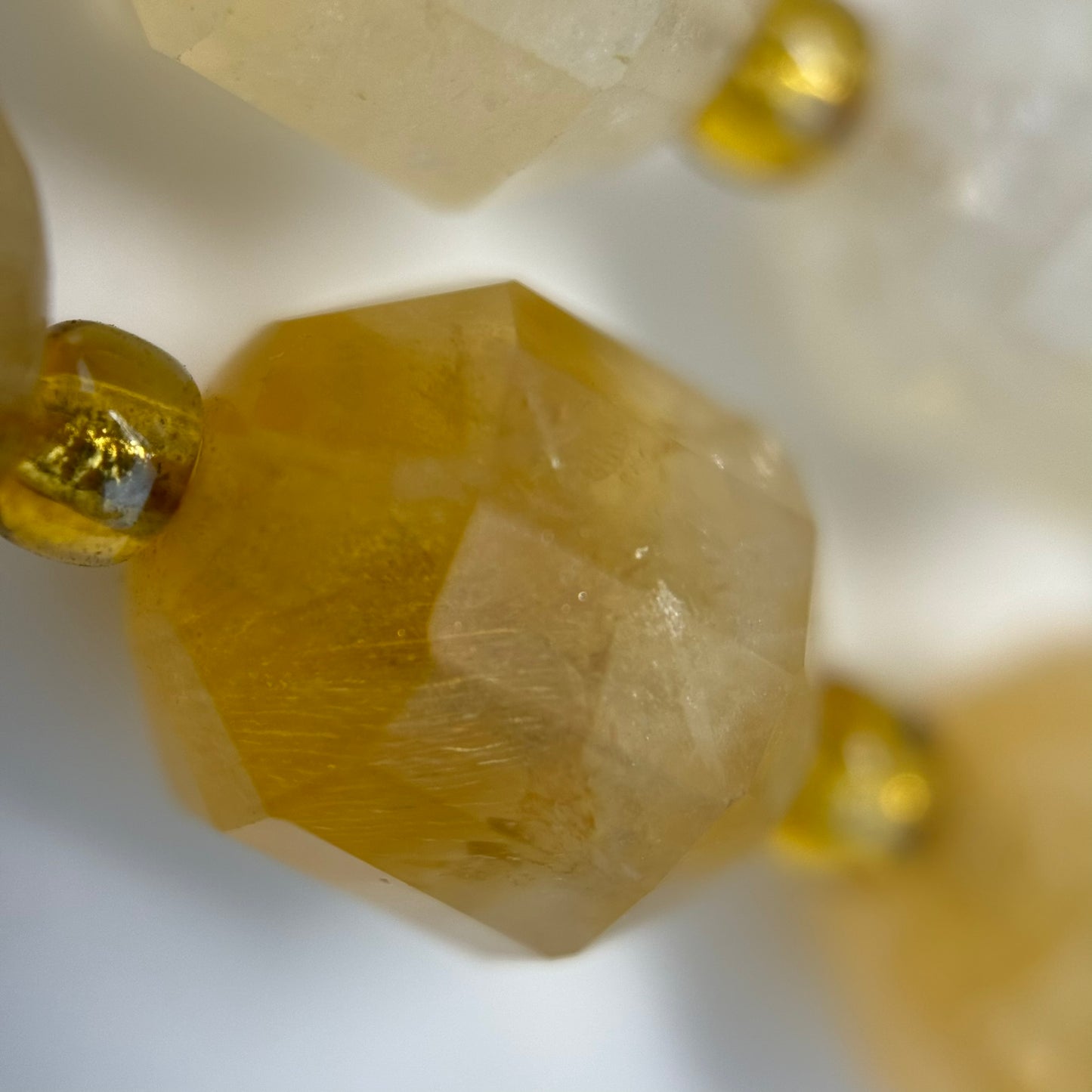 Citrine Dodecahedron Beads image 2