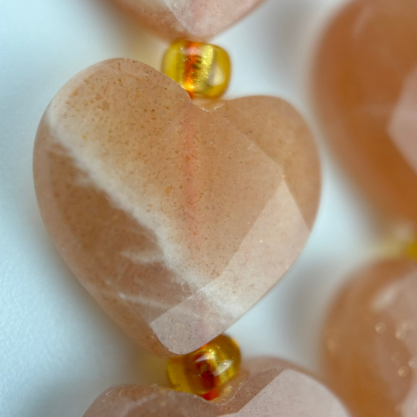 Sunstone Faceted Heart 12Ãâ€â€ÂÂ12 mm Beads image 6