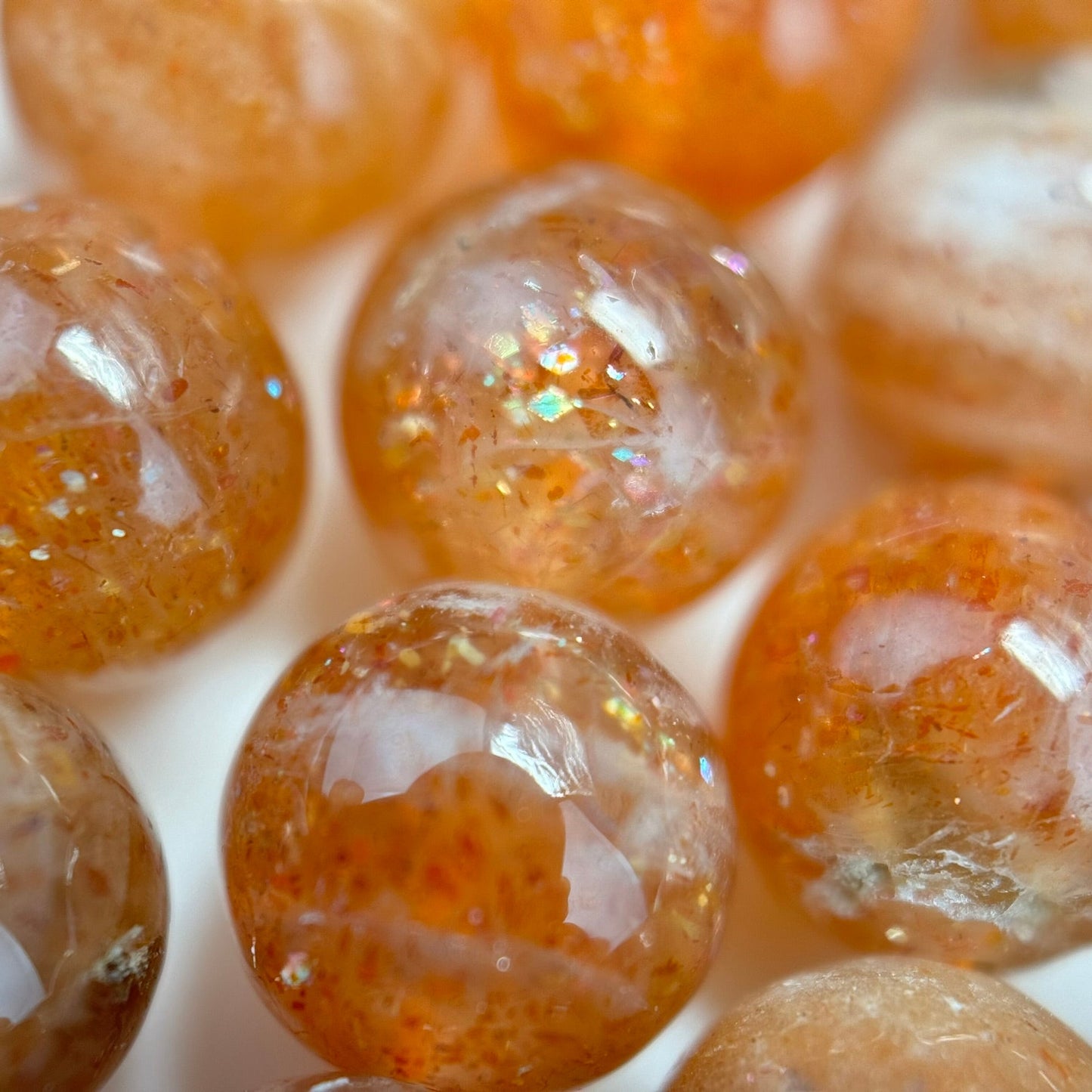 Sunstone A Quality Polished Round Beads image 7