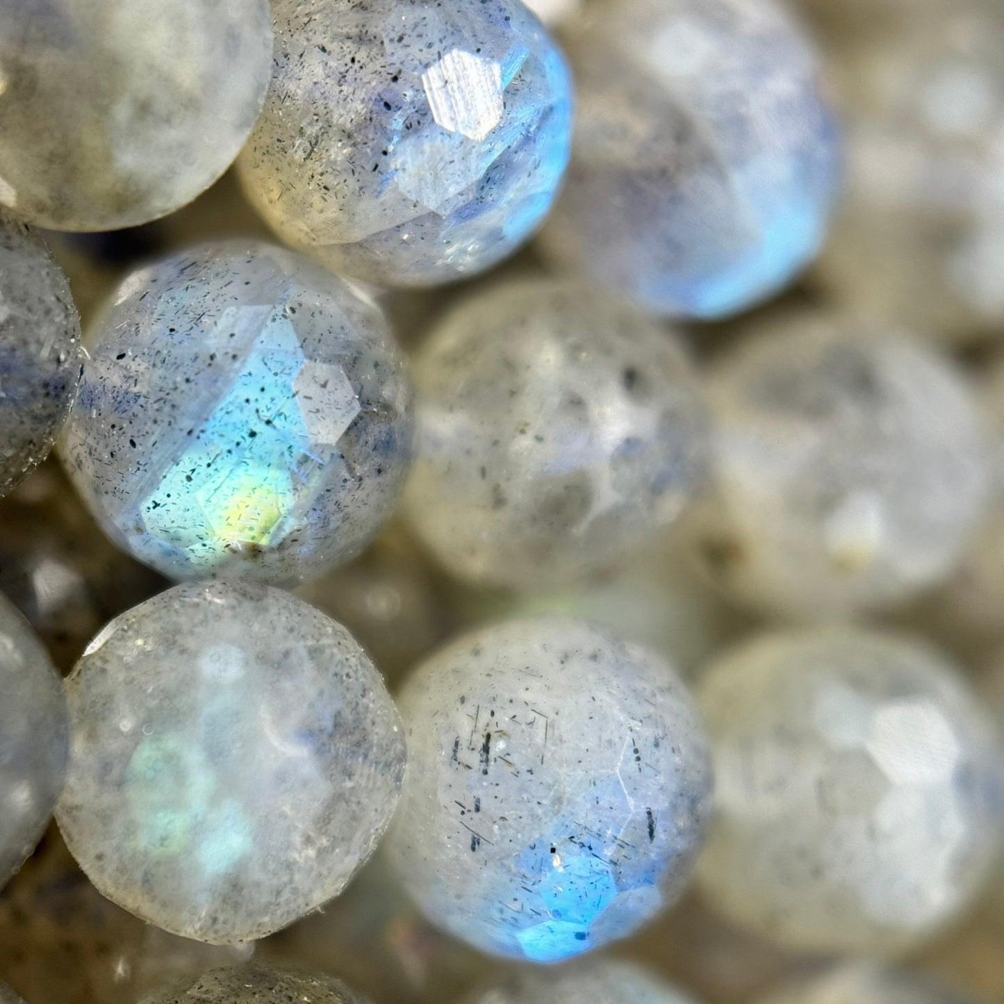 Labradorite Faceted Round Beads image 4