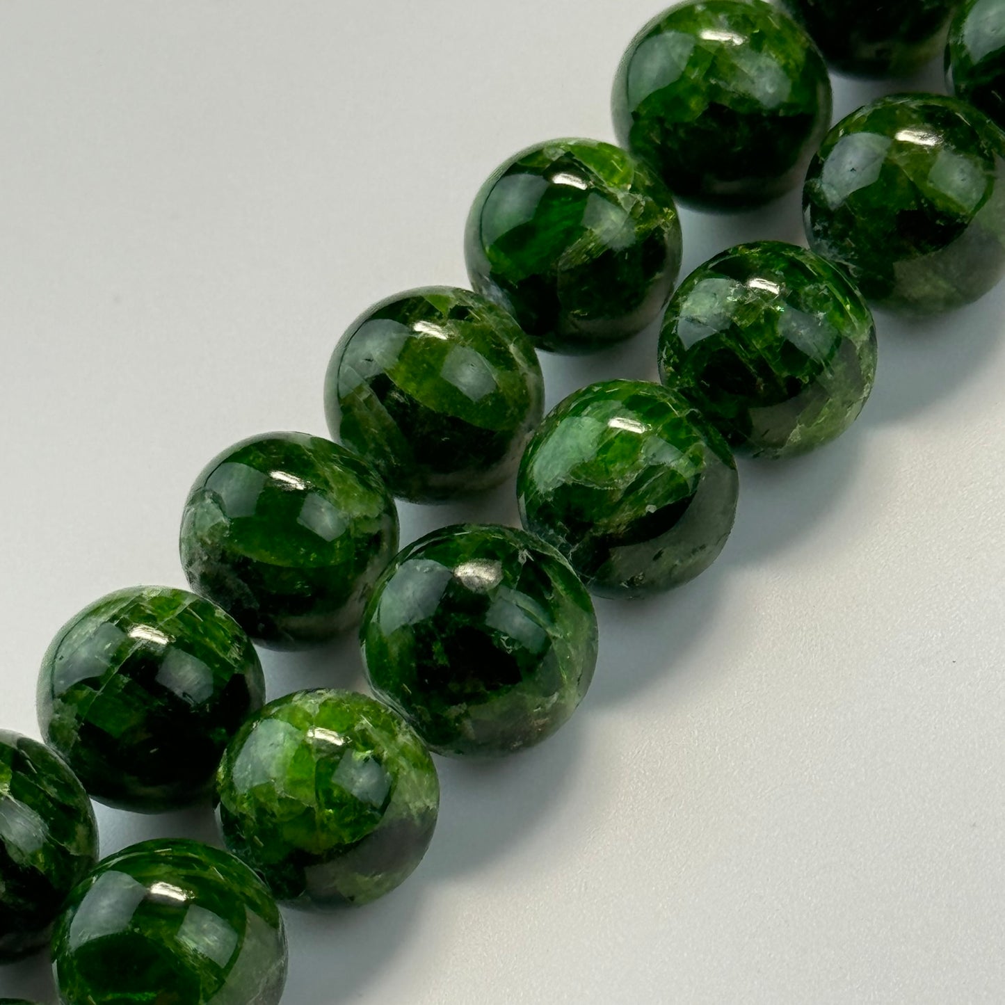 Diopside AAA Polished Round Beads image 9
