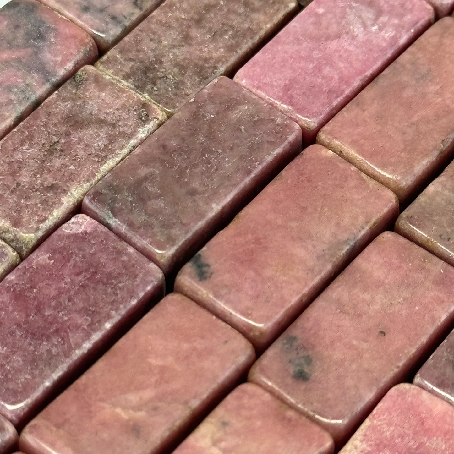 Rhodonite Rectangular Beads image 4
