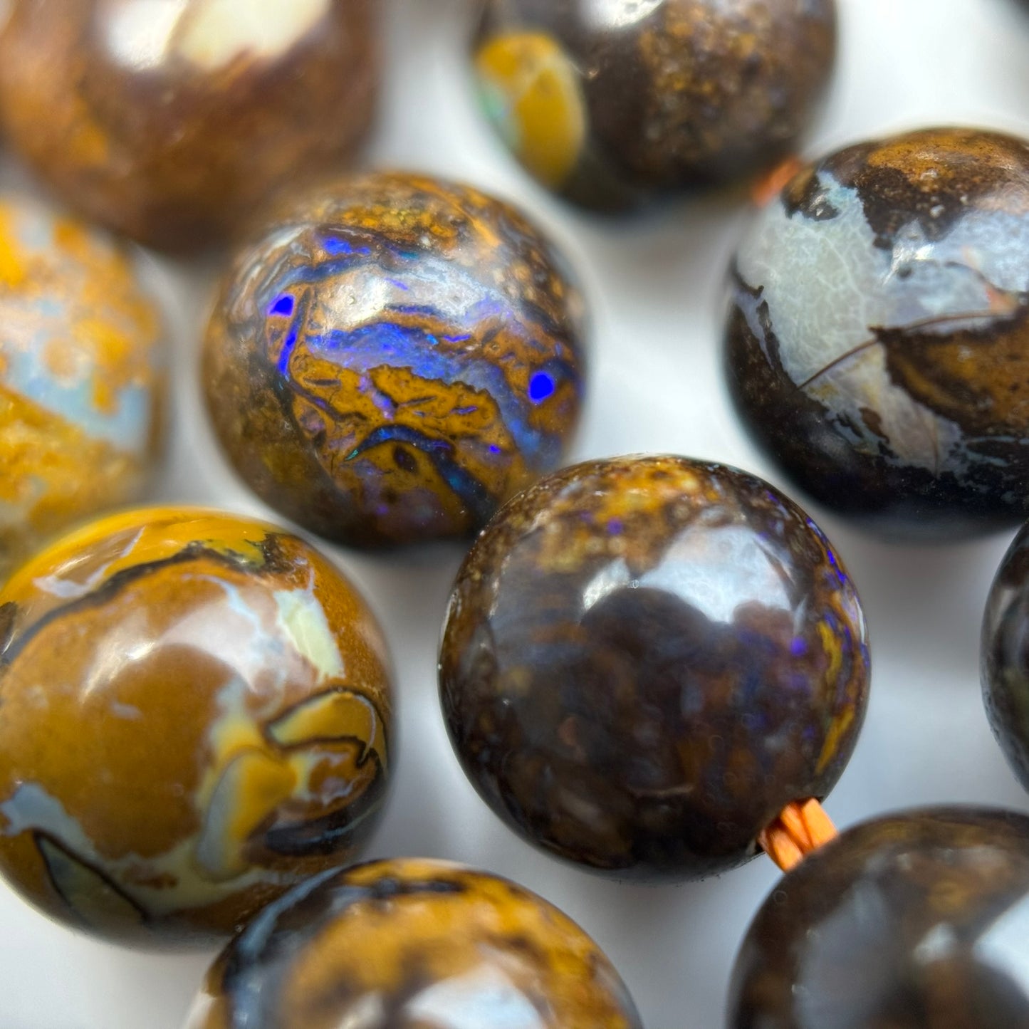 Australian AA Boulder Opal Polished Round Beads image 6