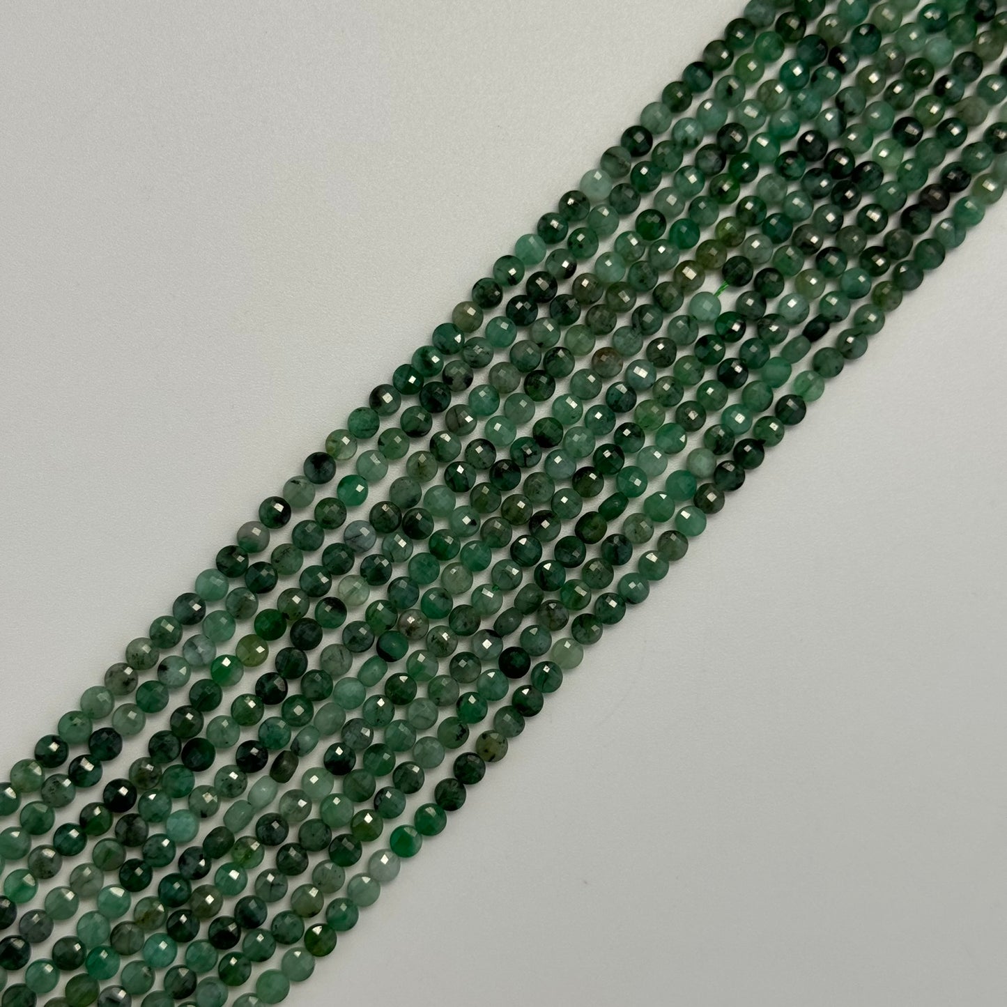 Diopside Lentil Faceted Beads image 7