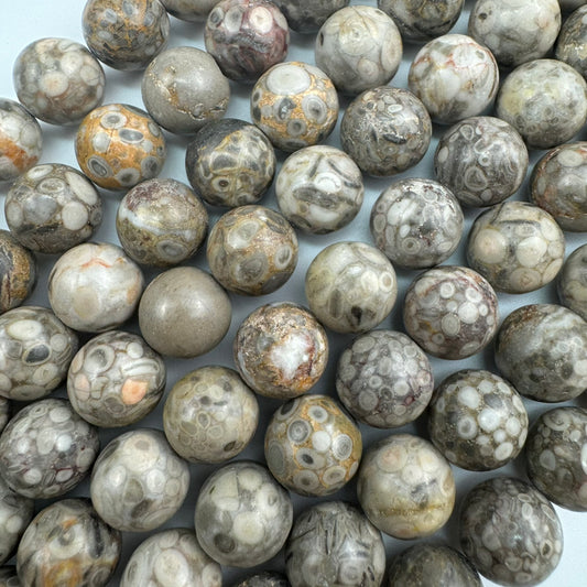 Oolite Polished Round Beads