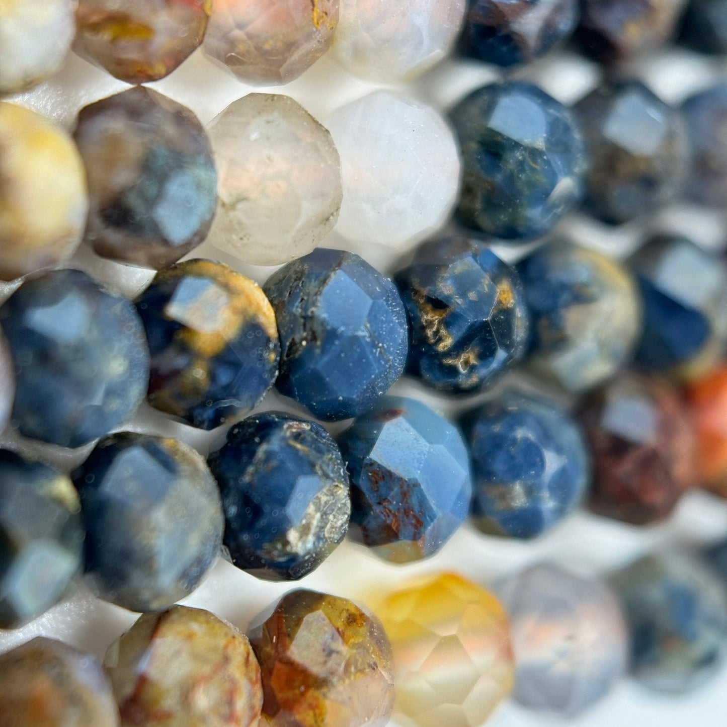 4x3mm Faceted Pietersite Rondelle Beads image 5