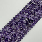 Chevron Amethyst Polished Round Beads image 9