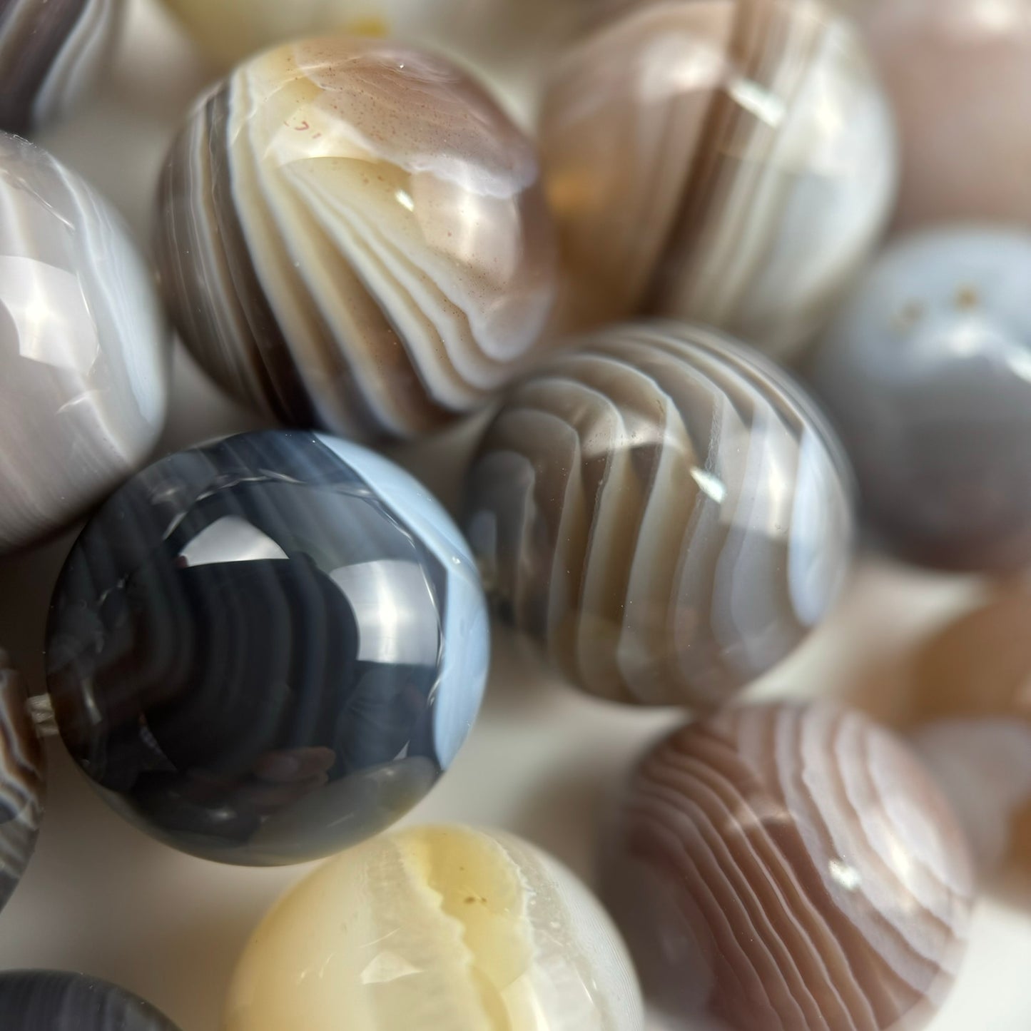 Botswana Agate Polished Round Beads image 4