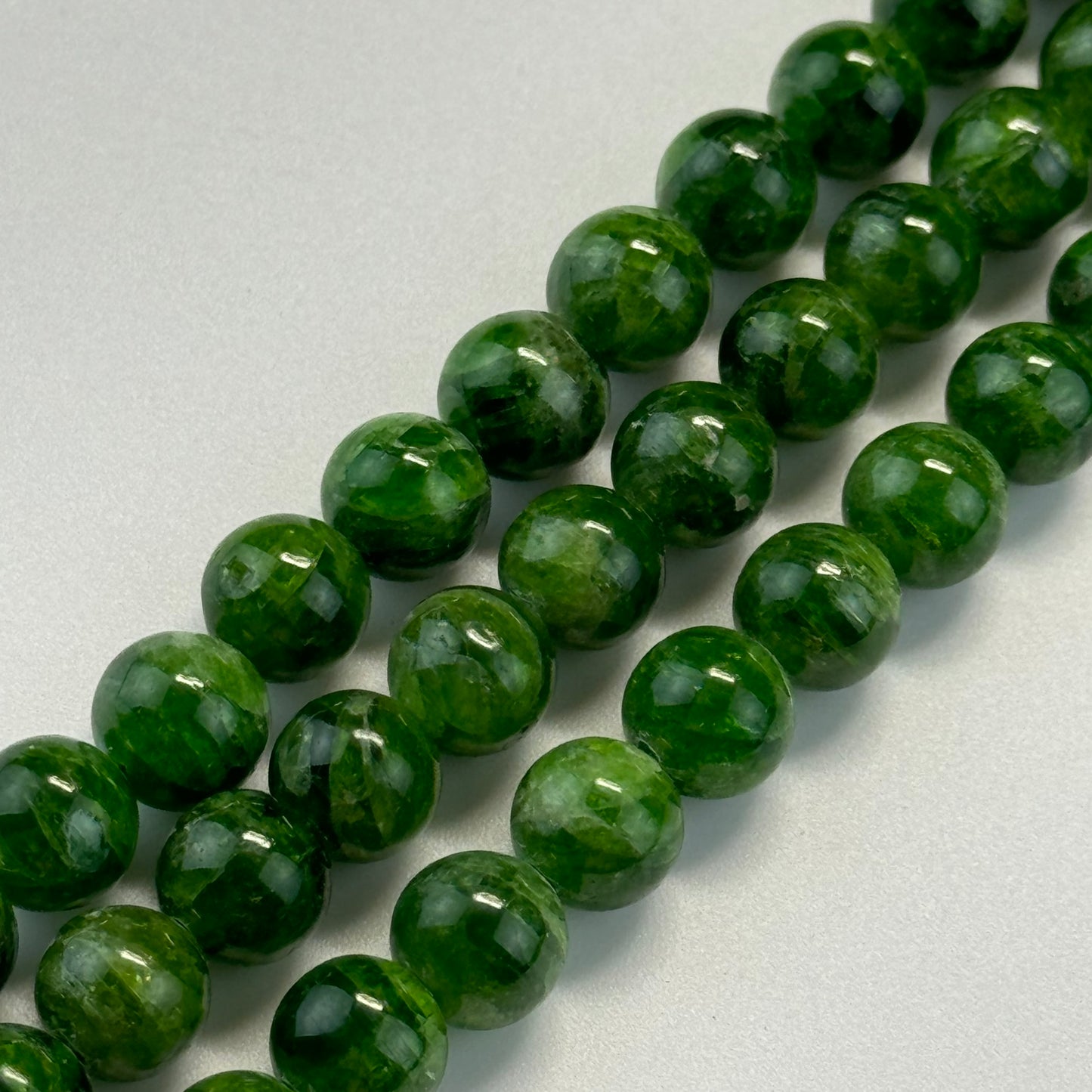 Diopside AAA Polished Round Beads image 3