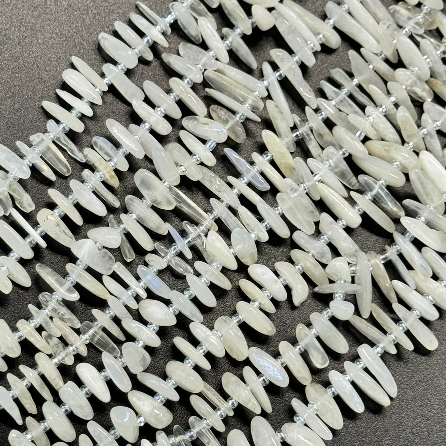 Rainbow Moonstone Polished Blade Beads image 3