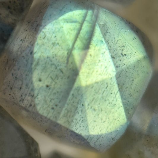 Faceted Labradorite Square Beads - (AA Quality)
