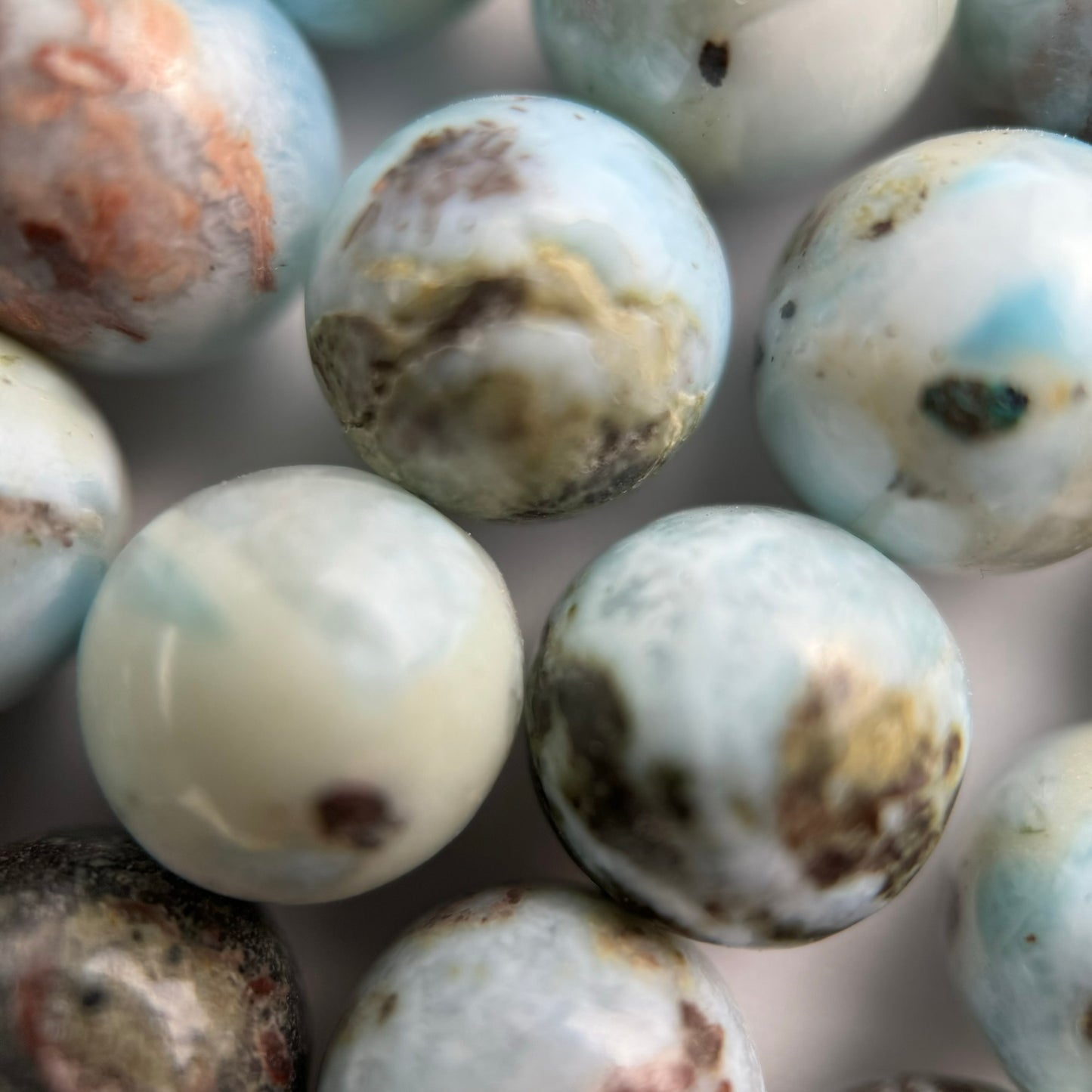 Larimar Polished Round Beads image 4