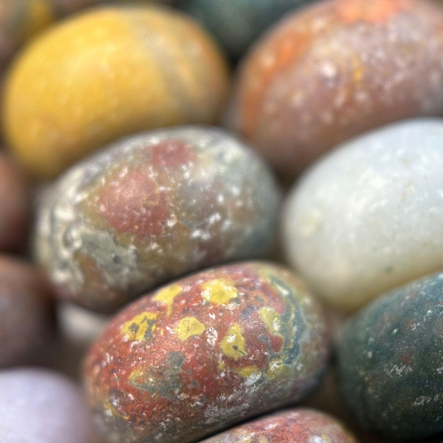 Mexican Ocean Jasper Rondelle Beads image 5