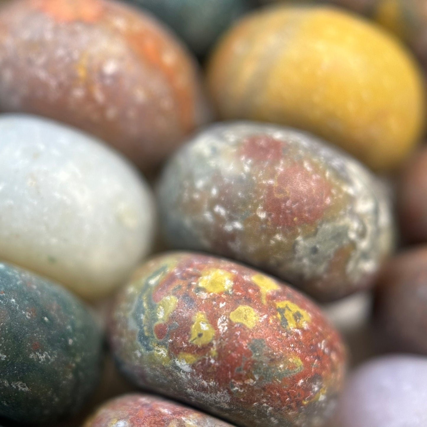 Mexican Ocean Jasper Rondelle Beads image 5