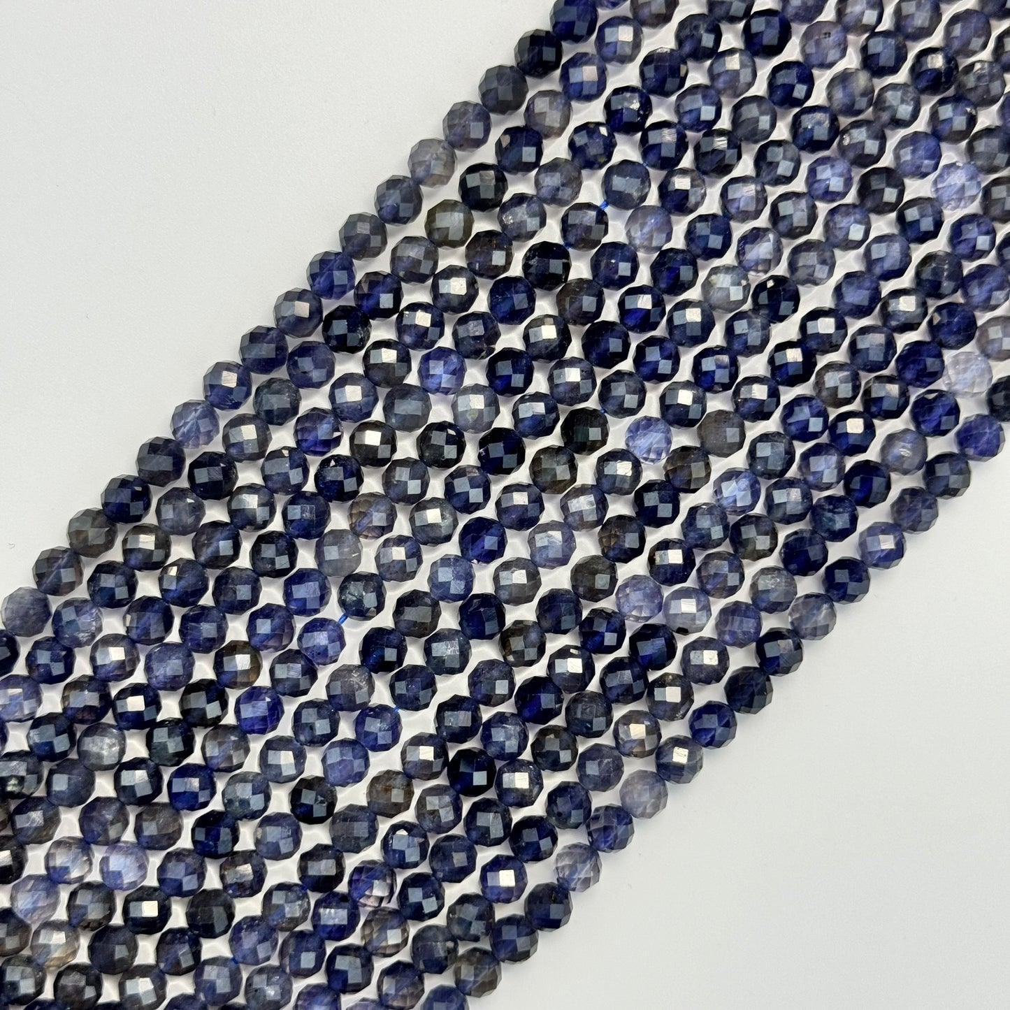Iolite stone Faceted Round Beads Faceted Round Beads image 3