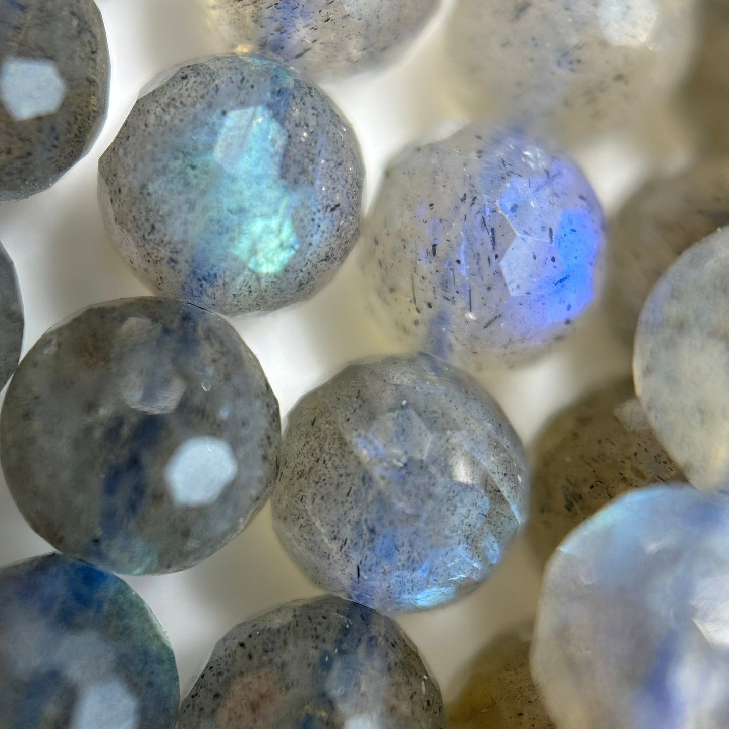 Labradorite Faceted Round Beads image 7