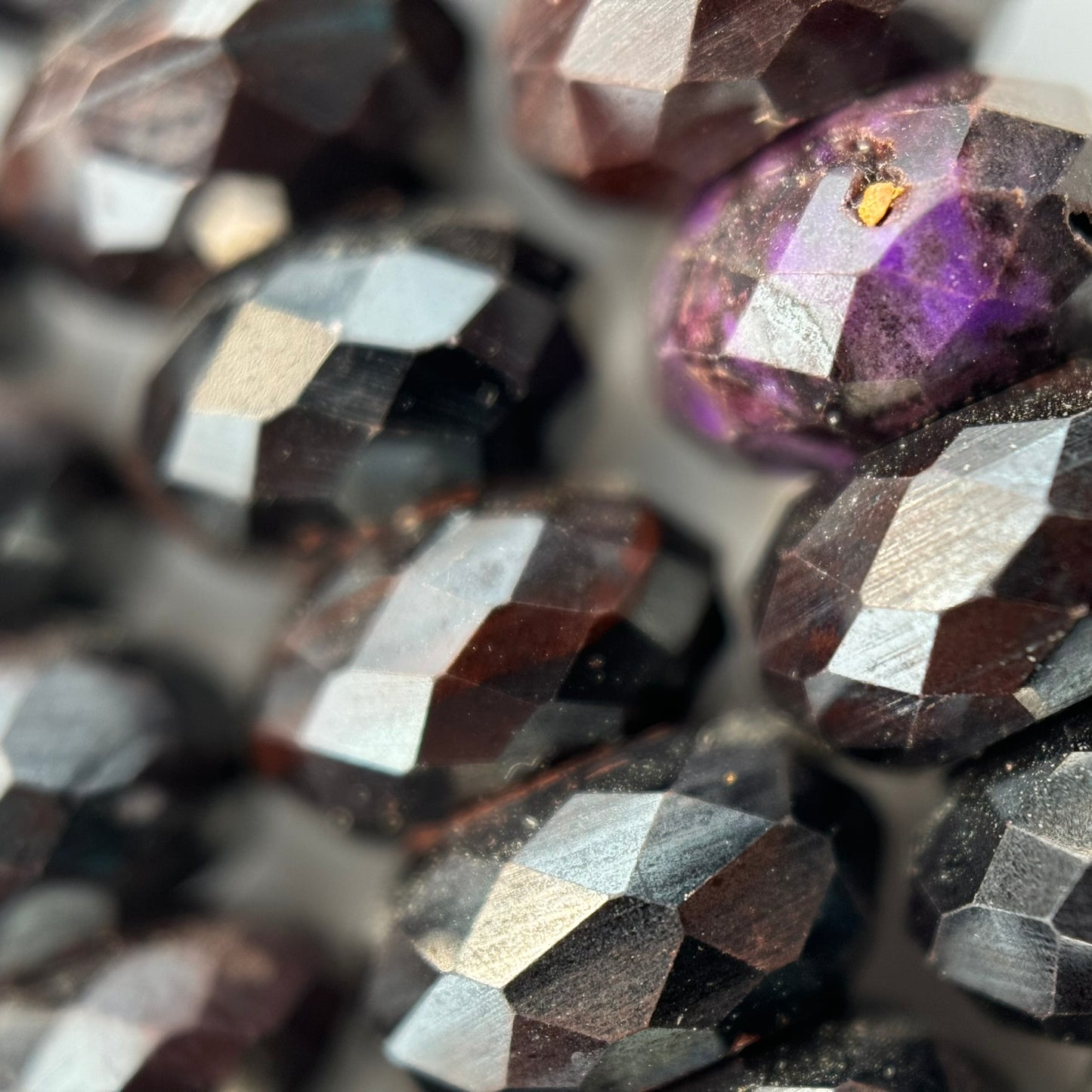 Sugilite Faceted Rondelle Beads image 1