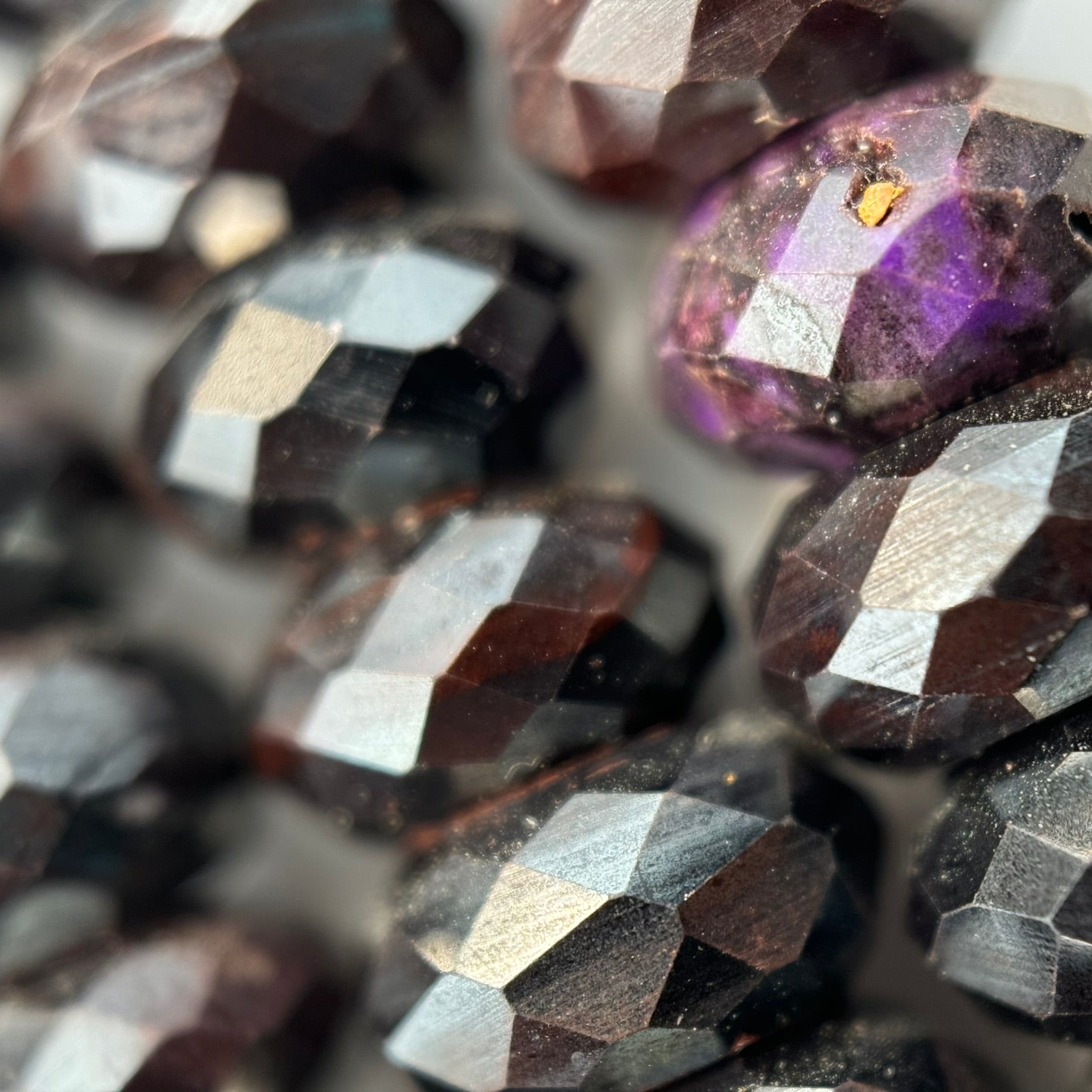 Sugilite Faceted Rondelle Beads image 1