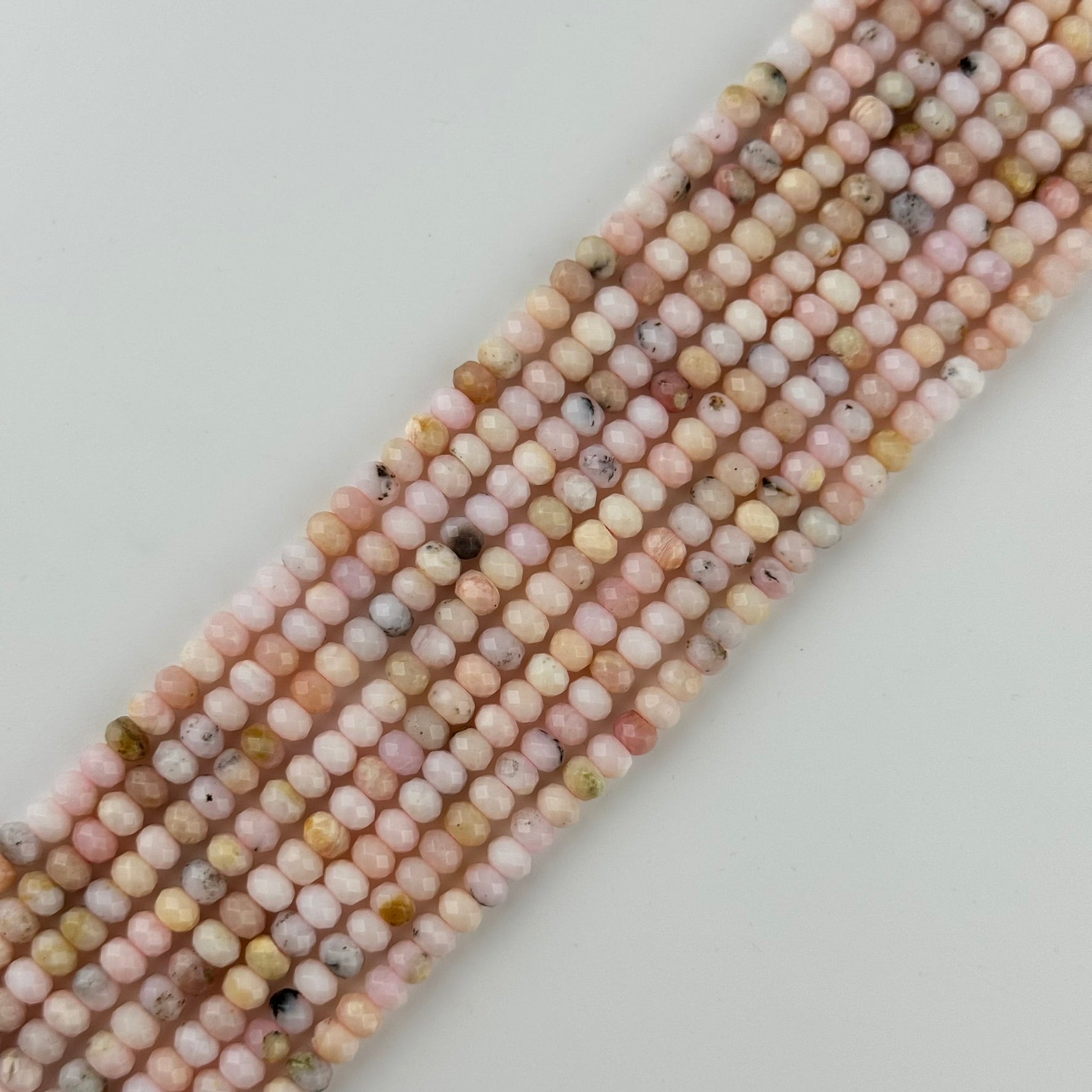 Faceted Opal Rondelle Beads (6x4mm) image 3