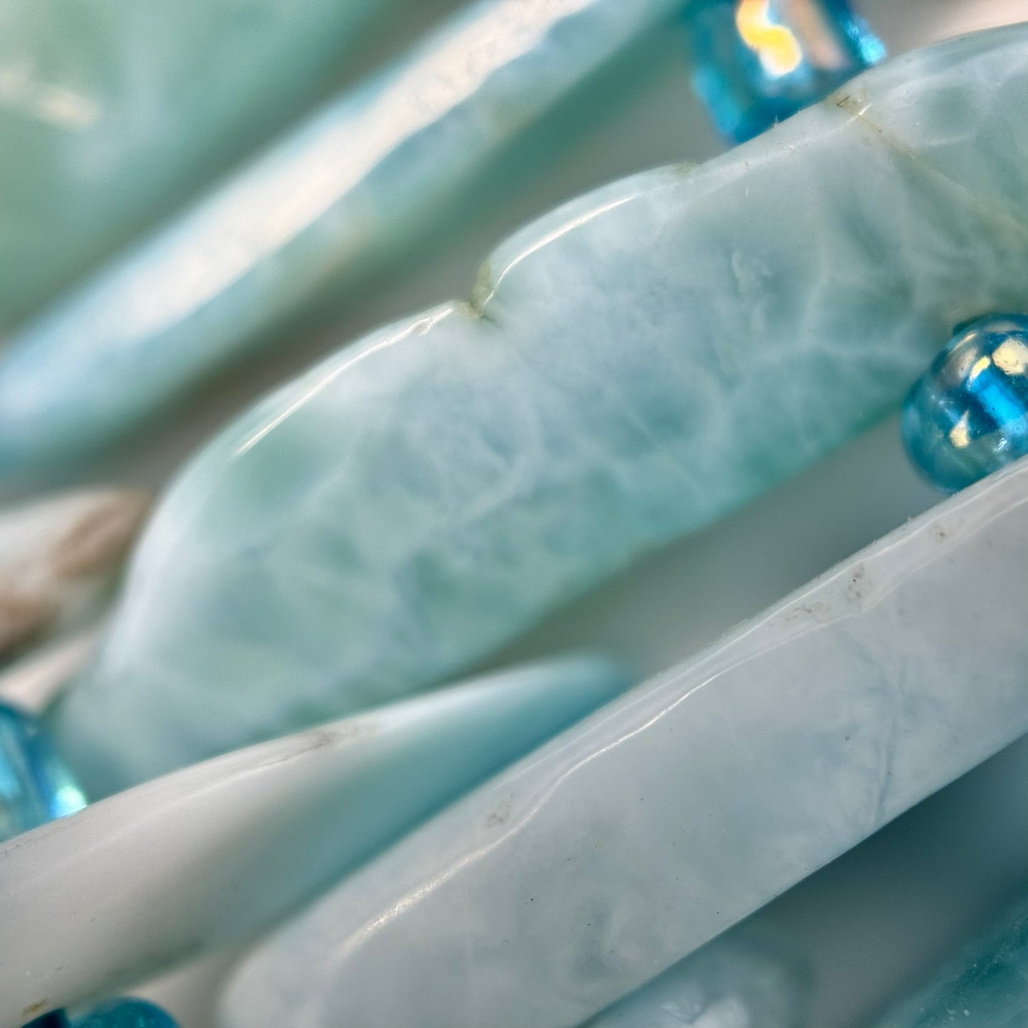 Larimar Blade Polished Beads image 4