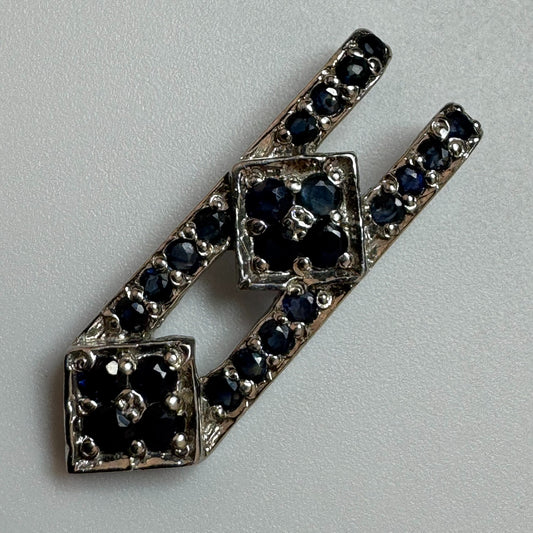 Sapphire Pendant in 925 Sterling Silver image 0