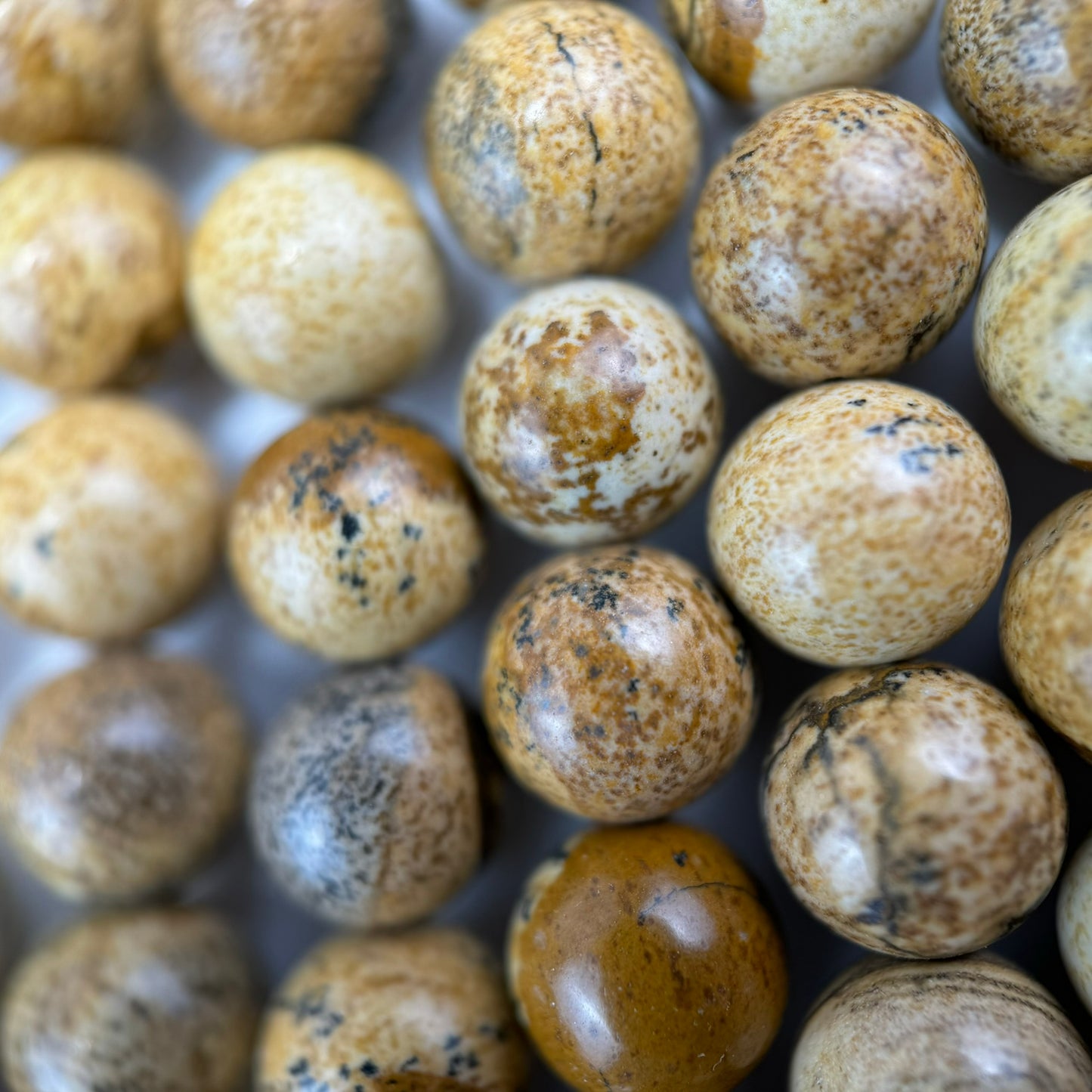 Picture Jasper Polished Round Beads image 6