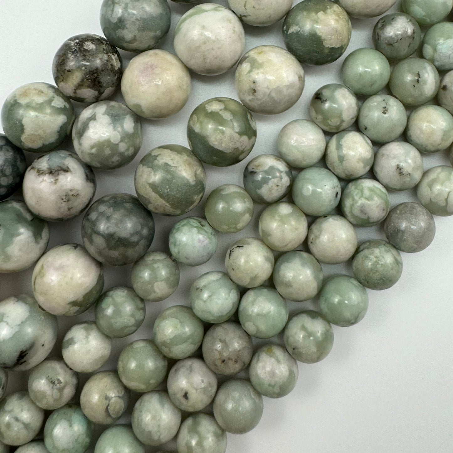 Peace Jade Polished Round Beads image 4