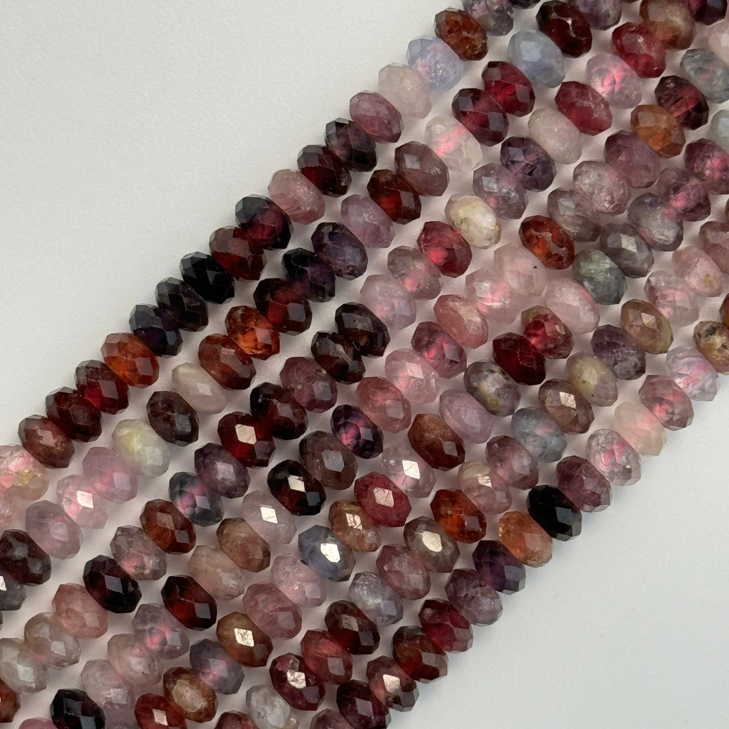 Spinel Faceted Rondelle Beads (AAA Quality) image 0