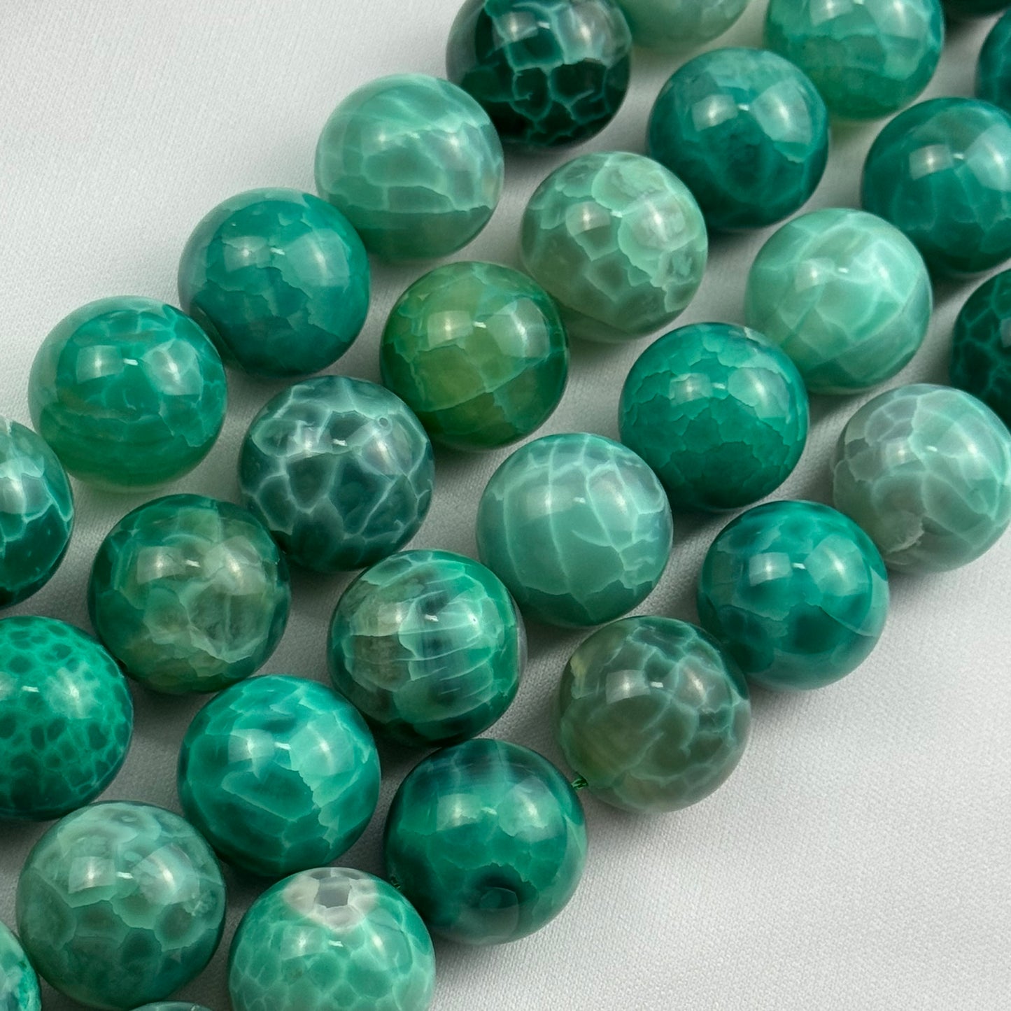 Dyed Green Agate Polished Round Beads (20mm) image 3