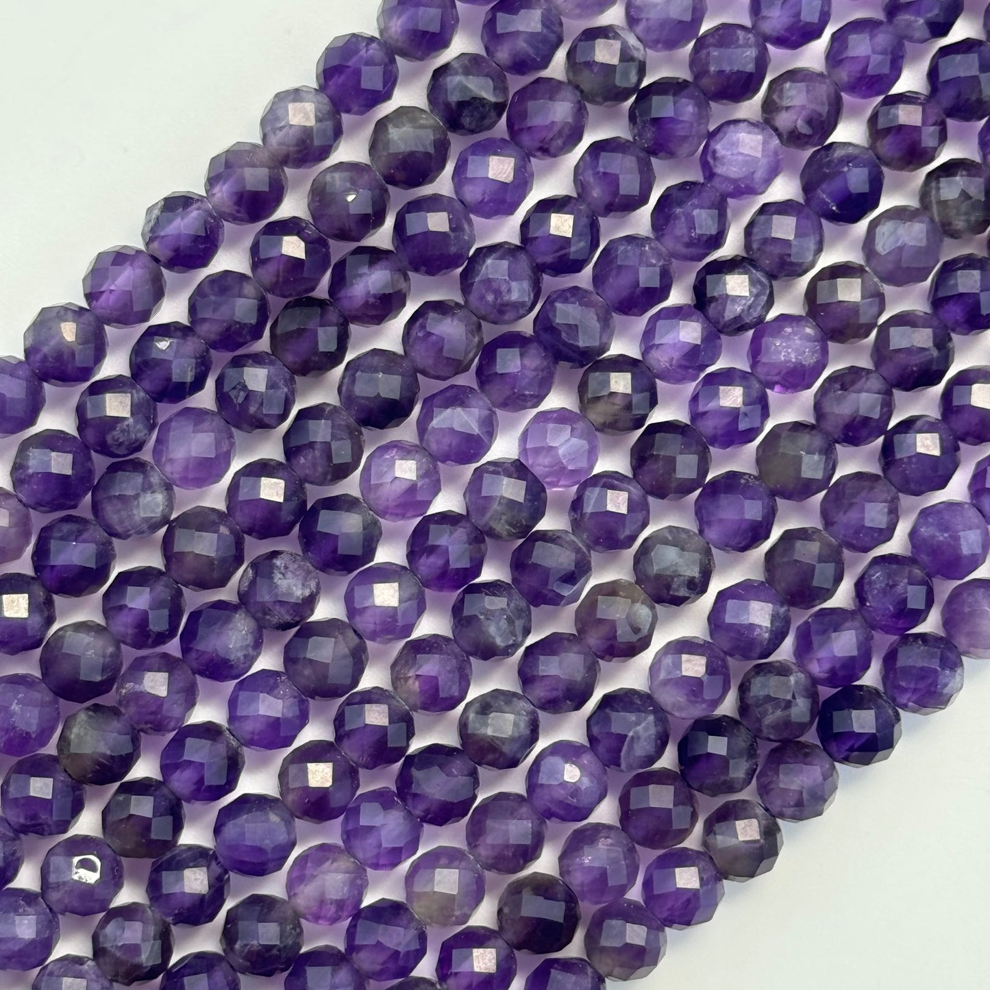 Amethyst Faceted Round Beads image 8