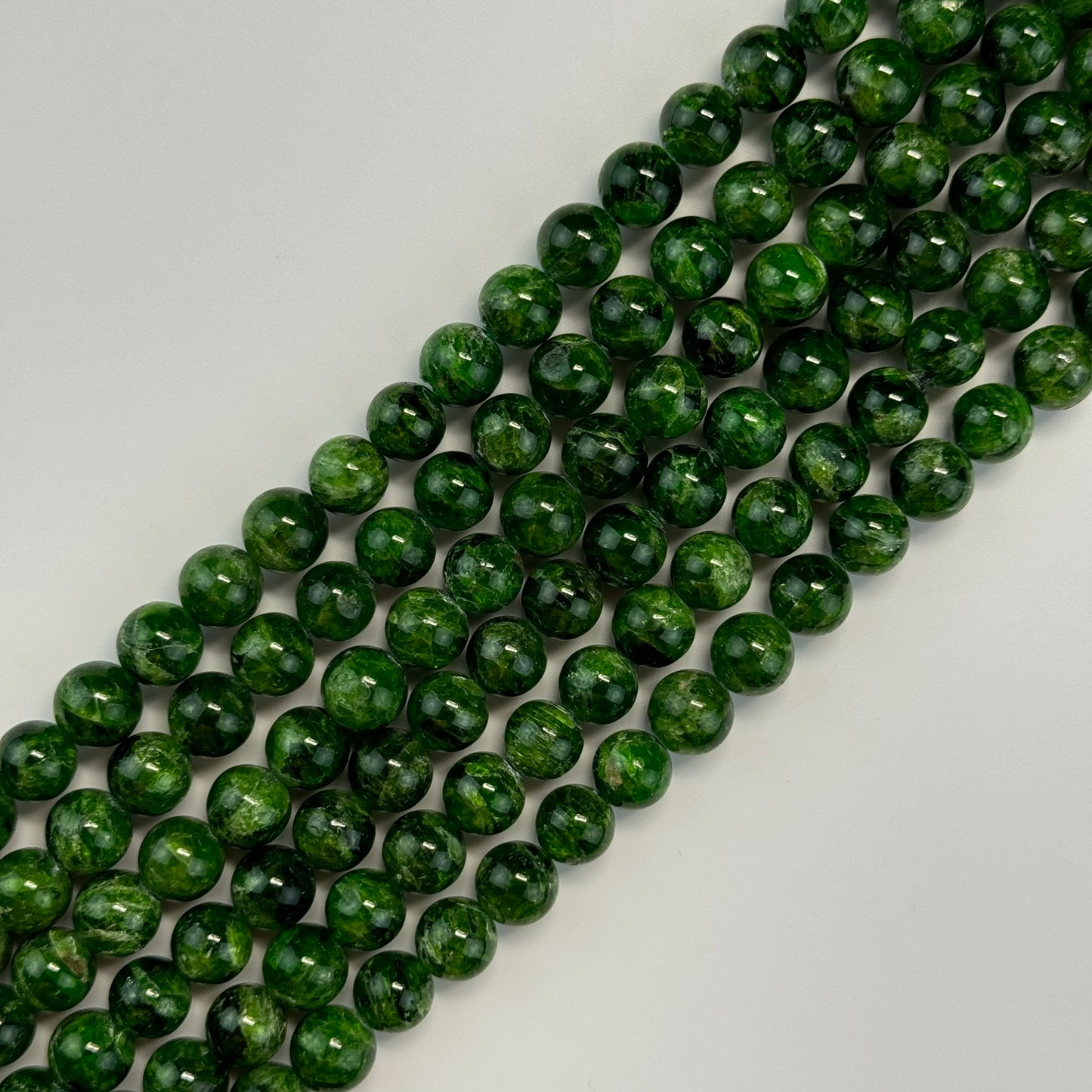 Diopside AAA Polished Round Beads image 8