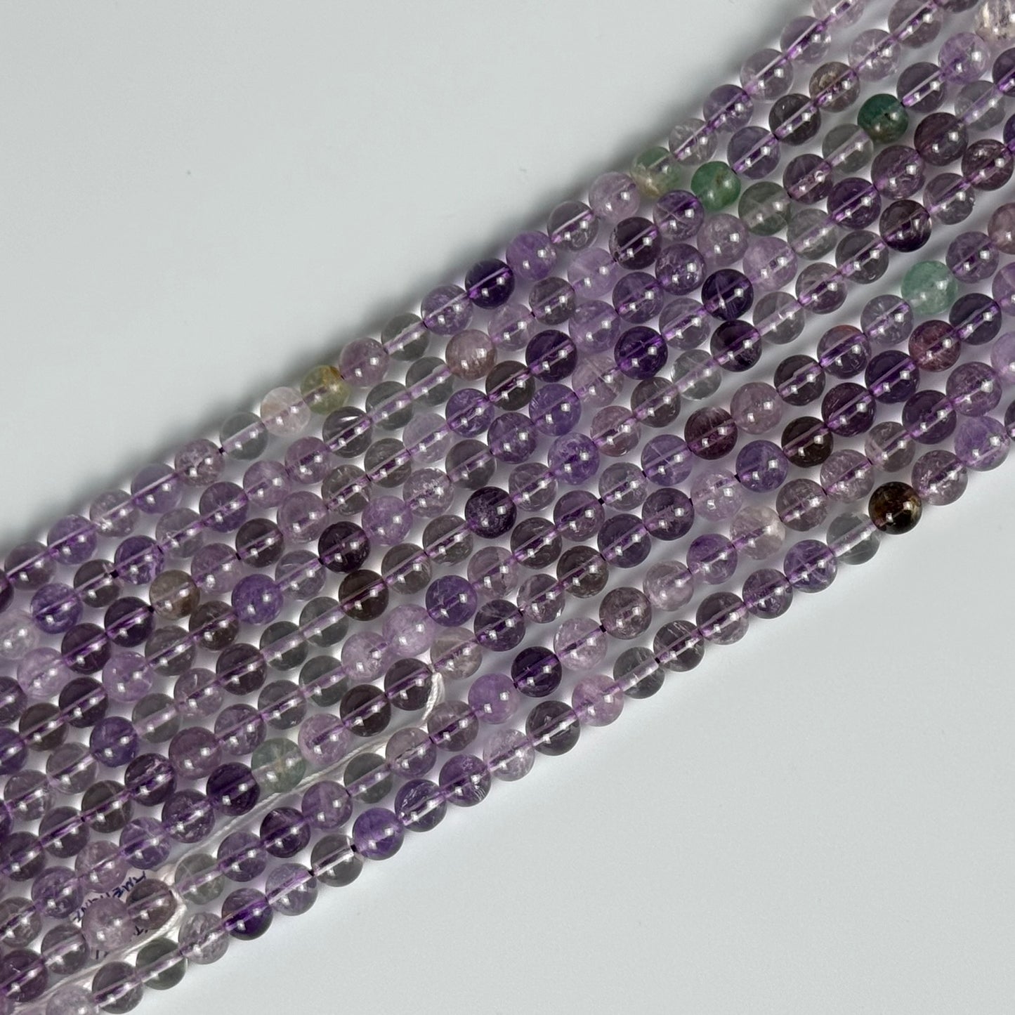 Amethyst +Plus Polished 8mm Round Beads image 0