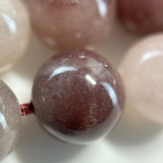 Purple Quartz Polished Round Beads