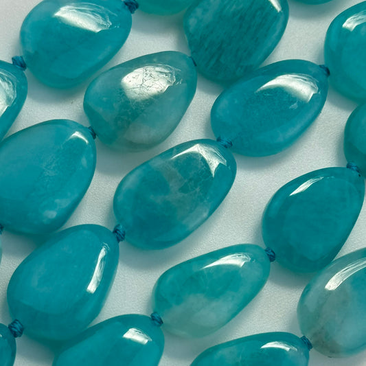Amazonite Freeform Gemstone Beads - (AA Quality)