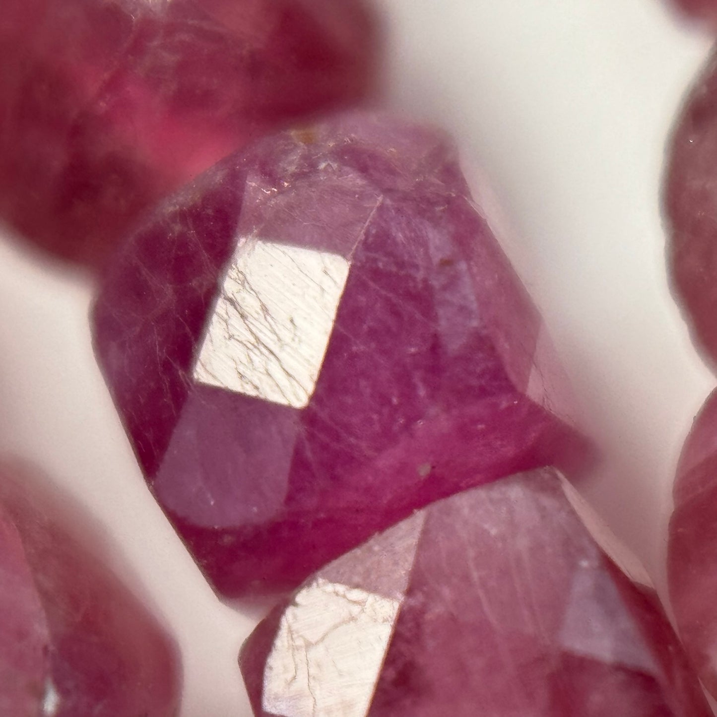 Pink Tourmaline Square Beads image 2