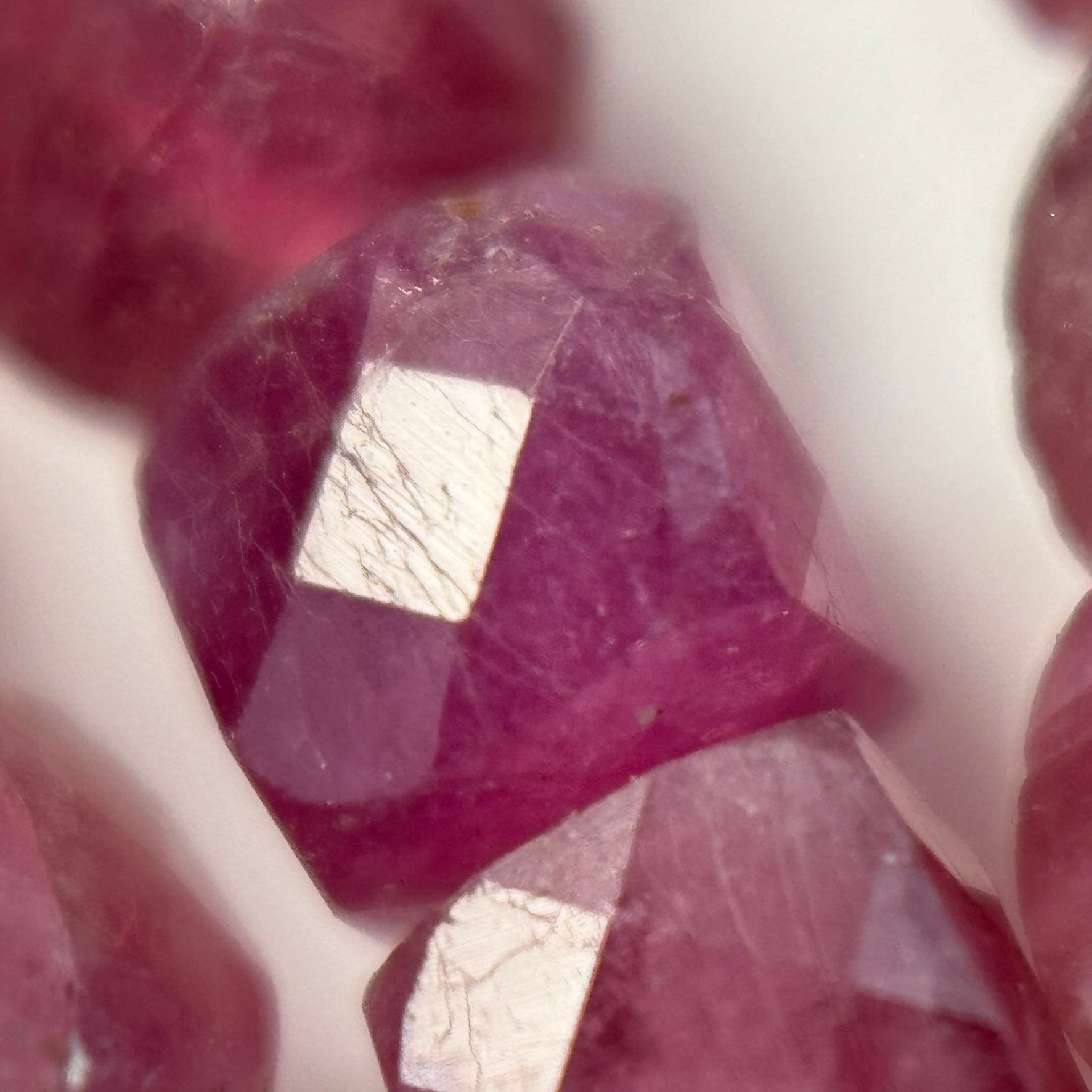 Pink Tourmaline Square Beads image 2