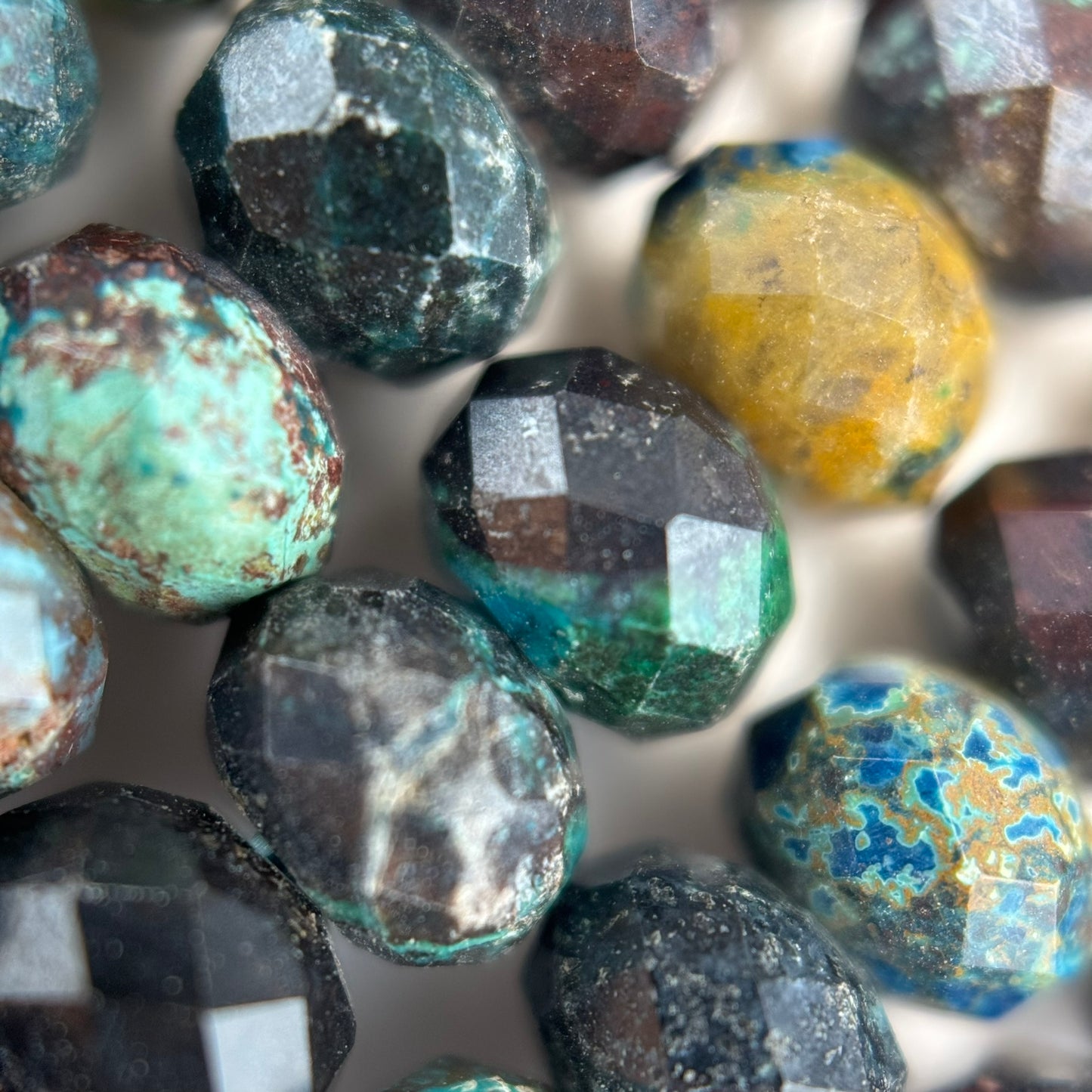 Faceted Turquoise Rondelle Beads (6x4mm) image 5