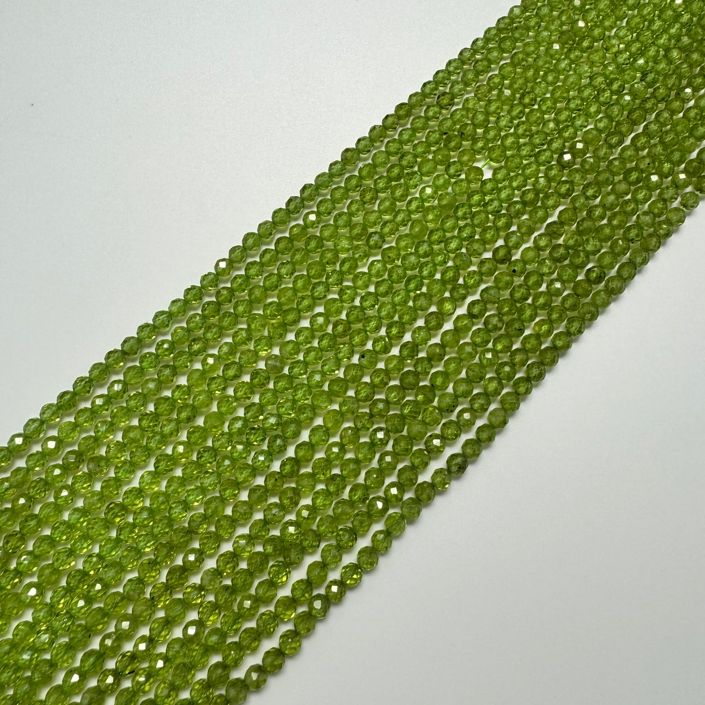 Peridot Faceted Round Beads image 3