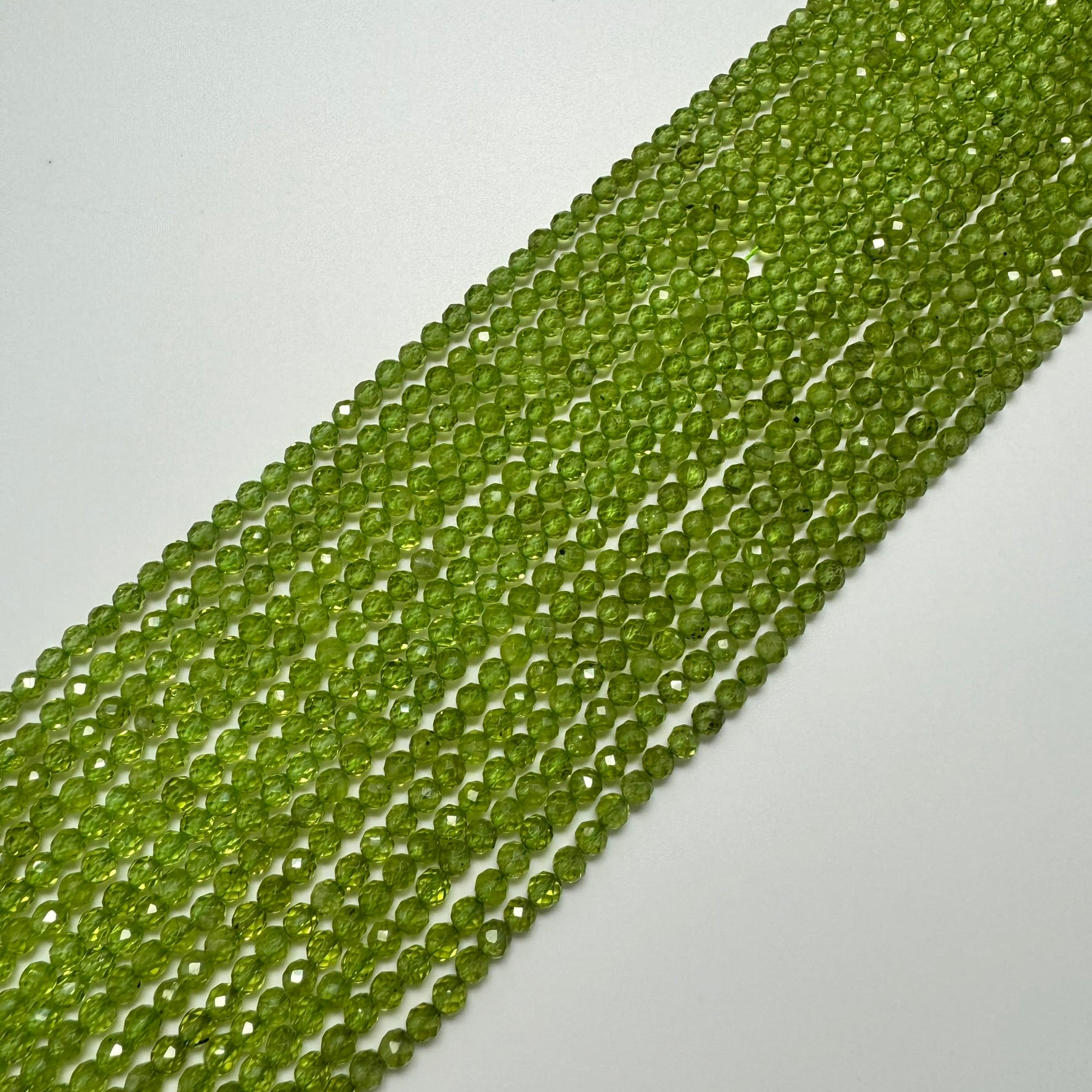 Peridot Faceted Round Beads image 3