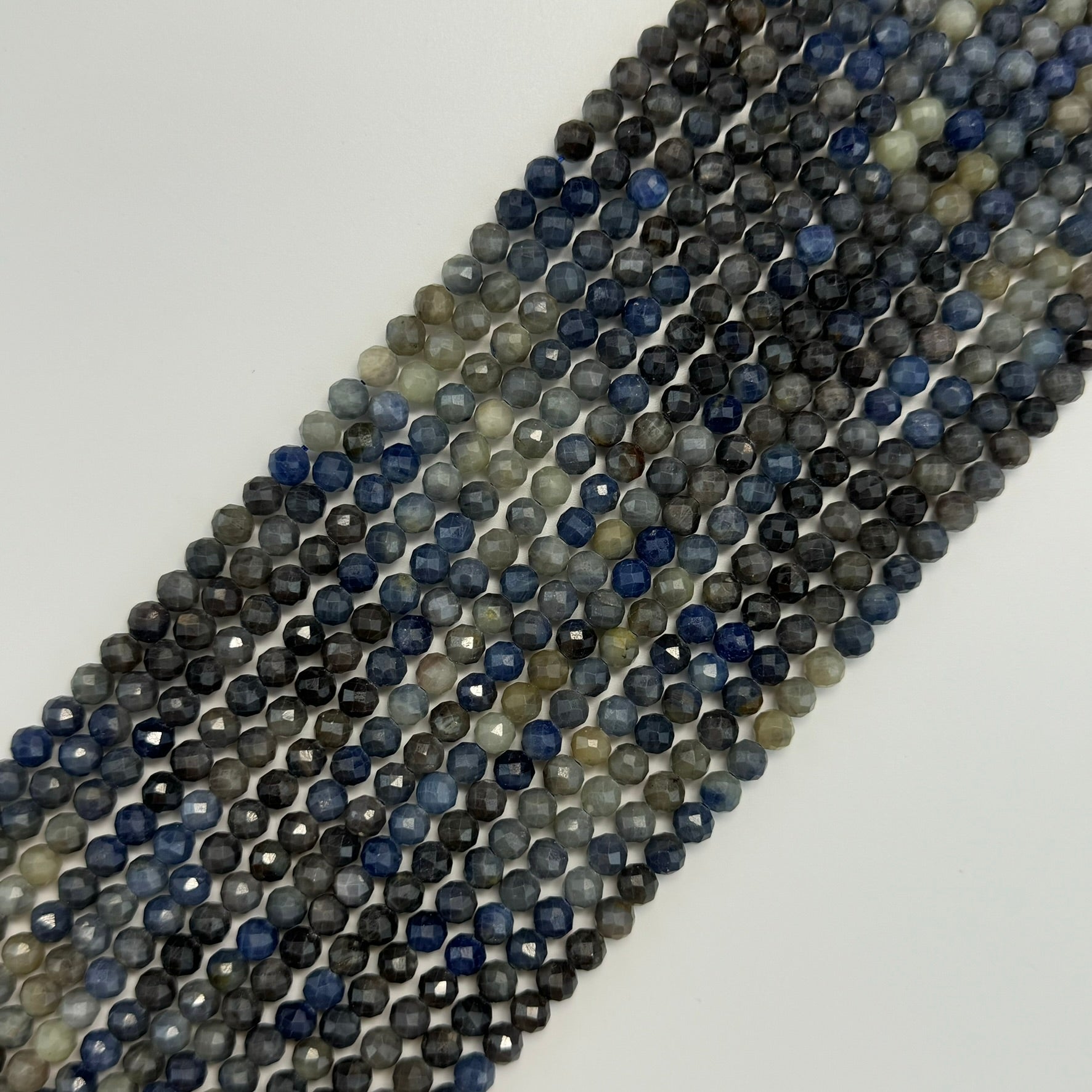 Natural Sapphire Faceted Round Beads image 13